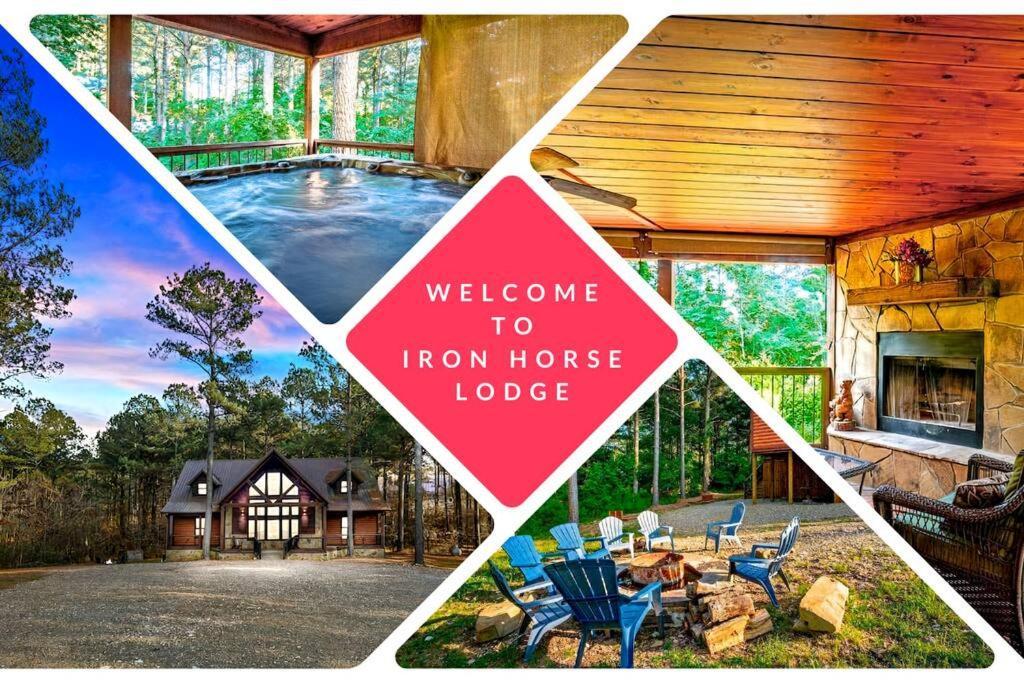 Iron Horse Lodge Sleeps 18, Games, Fire Pit, Hot Tub, Ev, More Broken Bow Kültér fotó